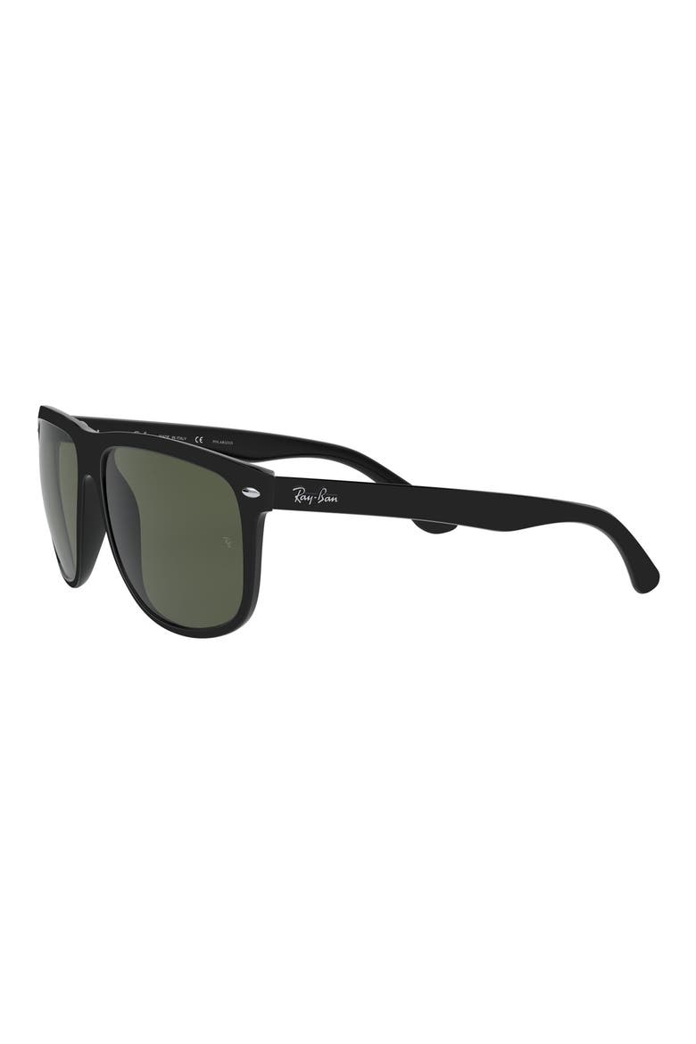 Highstreet 60mm Polarized Flat Top Sunglasses, Alternate, color, BLACK POLARIZED