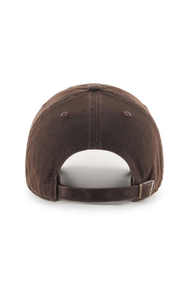 Men's '47  Brown New York Knicks Color Pack Clean Up Adjustable Hat, Alternate, color, Brown