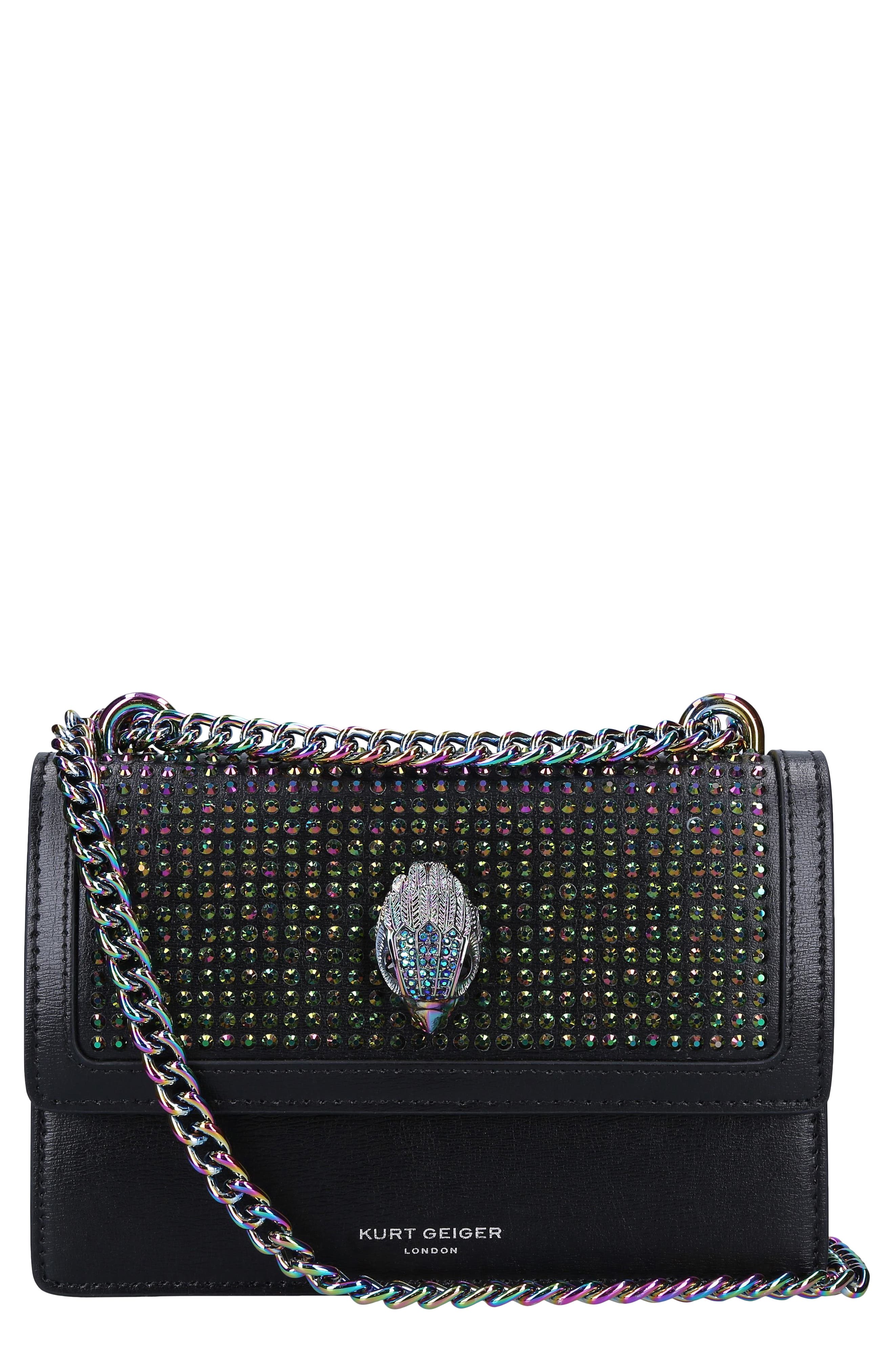 Kurt Geiger London Shoreditch Small Leather Convertible Crossbody Bag, Main, color, 