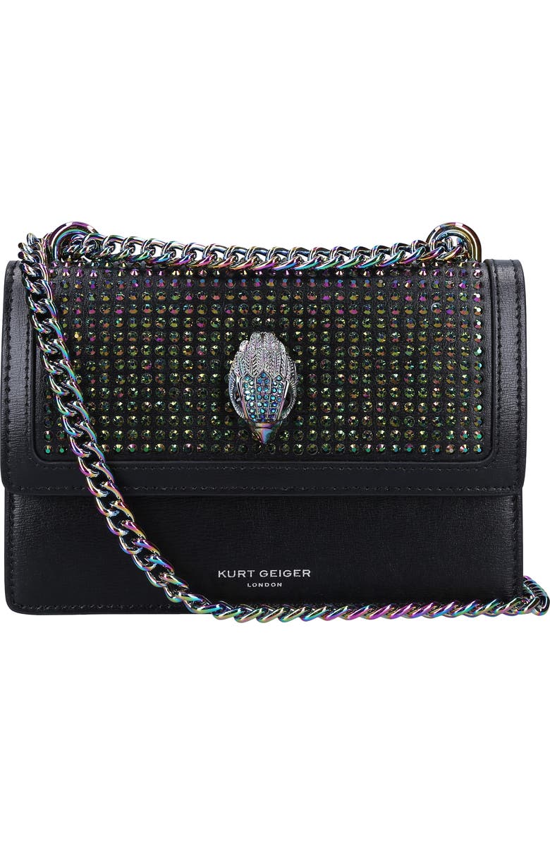 Kurt Geiger London Shoreditch Small Leather Convertible Crossbody Bag, Main, color,