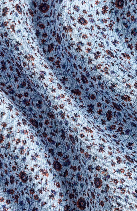 Floral Cotton Sport Button-Up Shirt