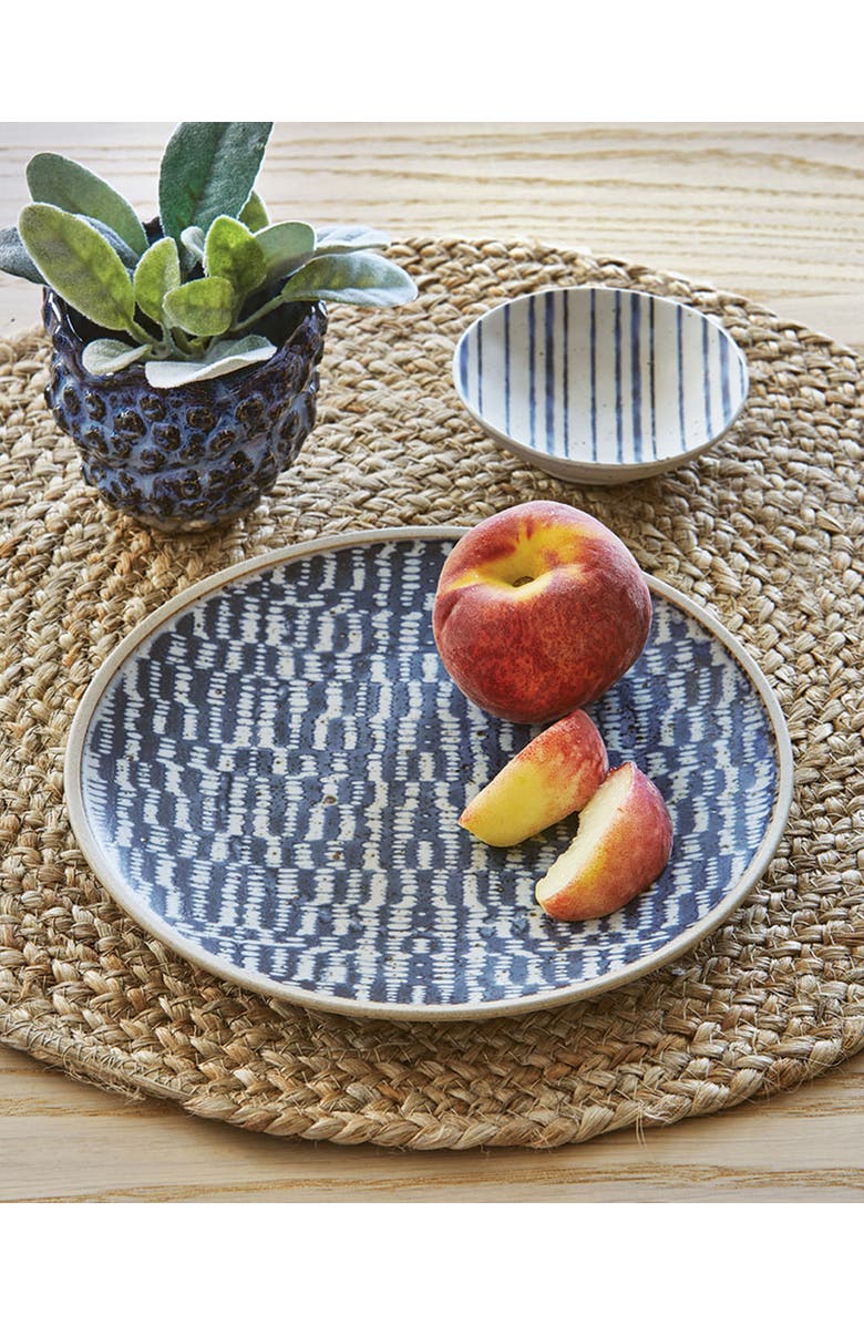 tag Wyatt Blue Multi Porcelain Appetizer Plates - Safe for Use, Alternate, color, Blue