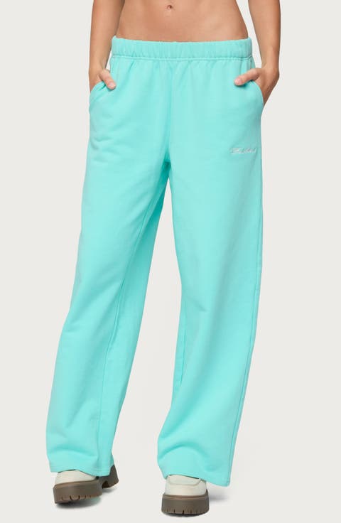 Only Logo Wide Leg Sweatpants