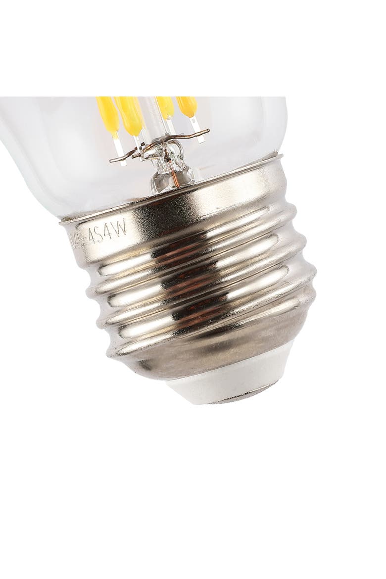 Classic Non-Dimmable G45-4W LED Edison Bulbs with E26 Base, 80+ CRI, Warm White 2700K, 420 Lumens, Clear, Alternate, color, Clear