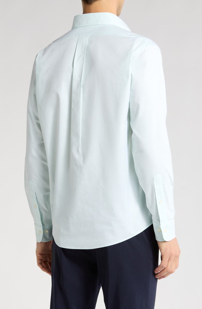 Brooks Brothers Regular Fit Stretch Cotton Button-Down Shirt, Alternate, color, Bleached Aqua