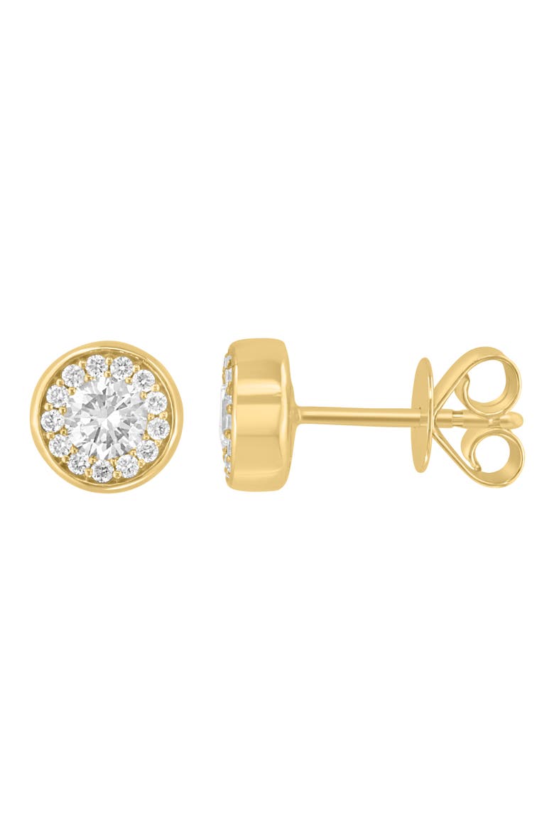 Lab-Grown Diamond Stud Earrings, Main, color, GOLD