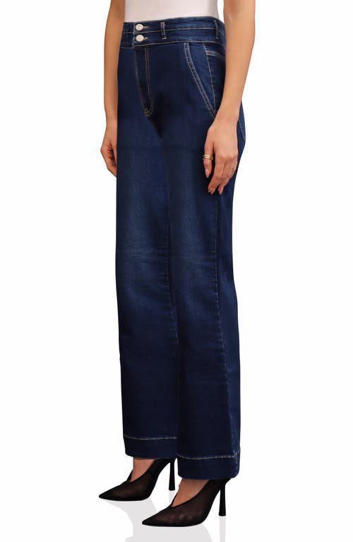 Bagatelle High Waist Wide Leg Jeans In Cordelia Wash