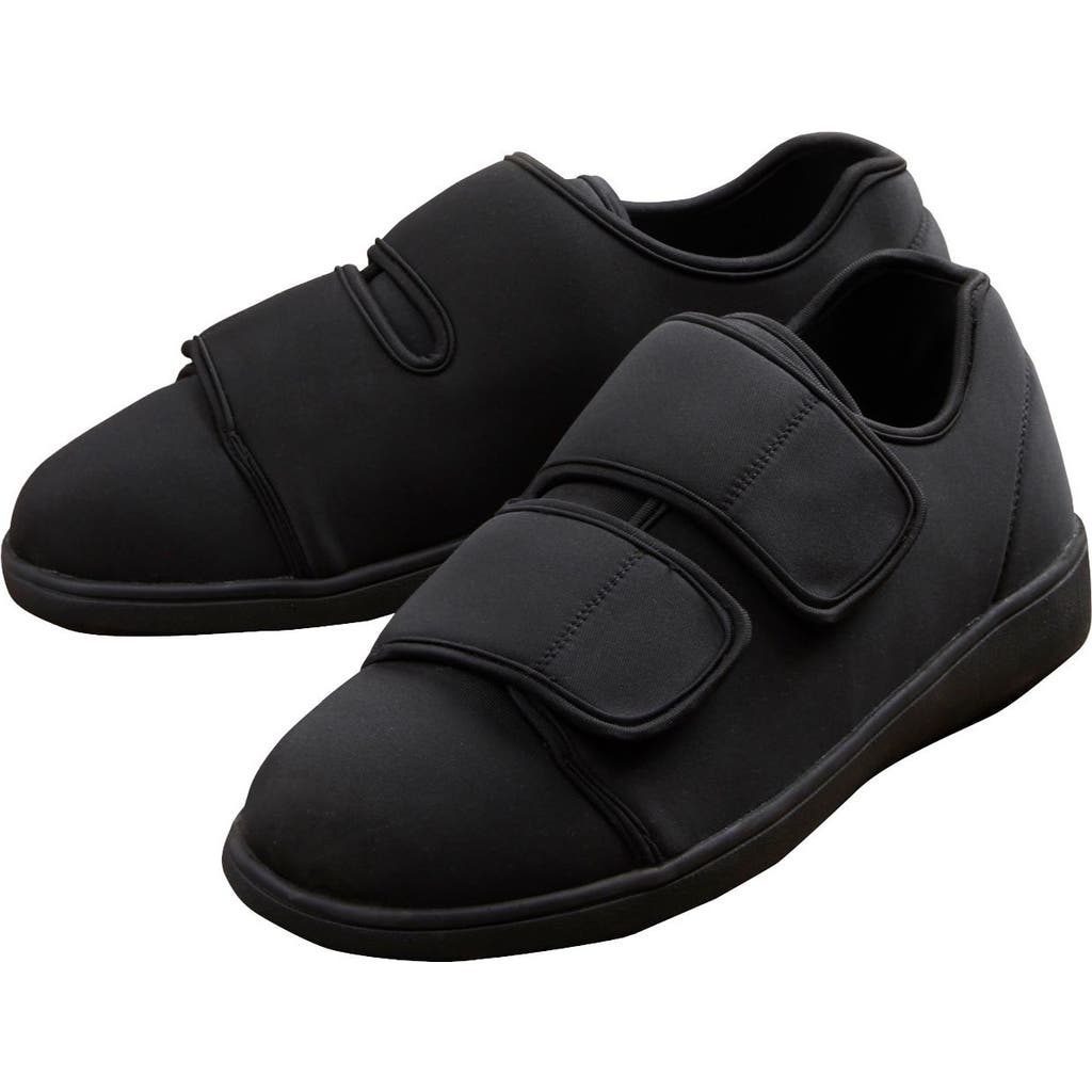 Kingsize Extra Wide Antimicrobial Walking Shoe In Black