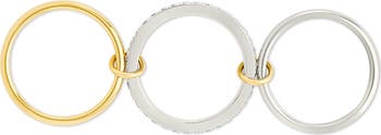 Edda Cubic Zirconia Statement Linked Stacking Ring