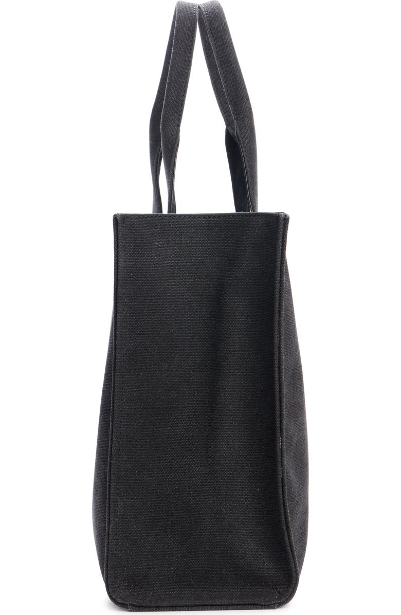Givenchy Logo Embroidered Canvas Tote, Alternate, color, Black