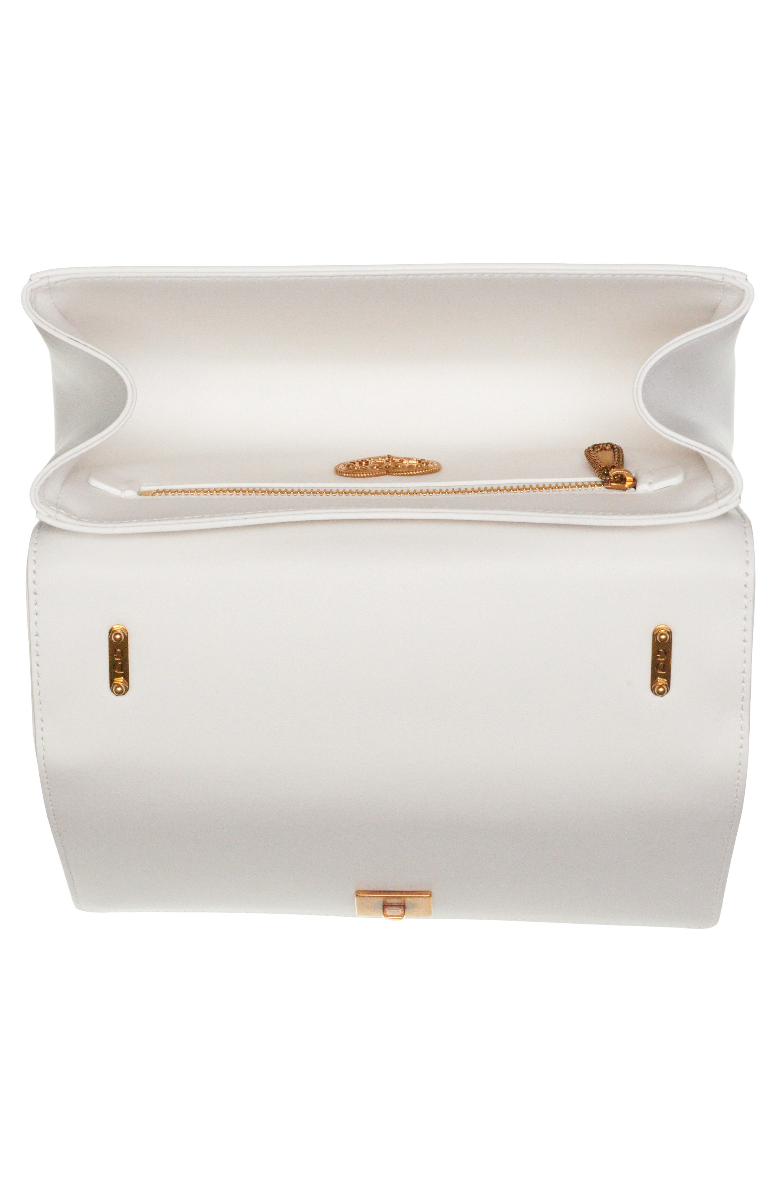 Dolce&Gabbana Medium Devotion Leather Shoulder Bag, Alternate, color, 