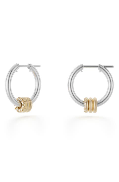 Ara Diamond Hoop Earrings