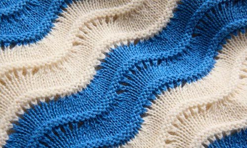 Mini Boden Kids' Leonore Stripe Pointelle Cotton Sweater Tank