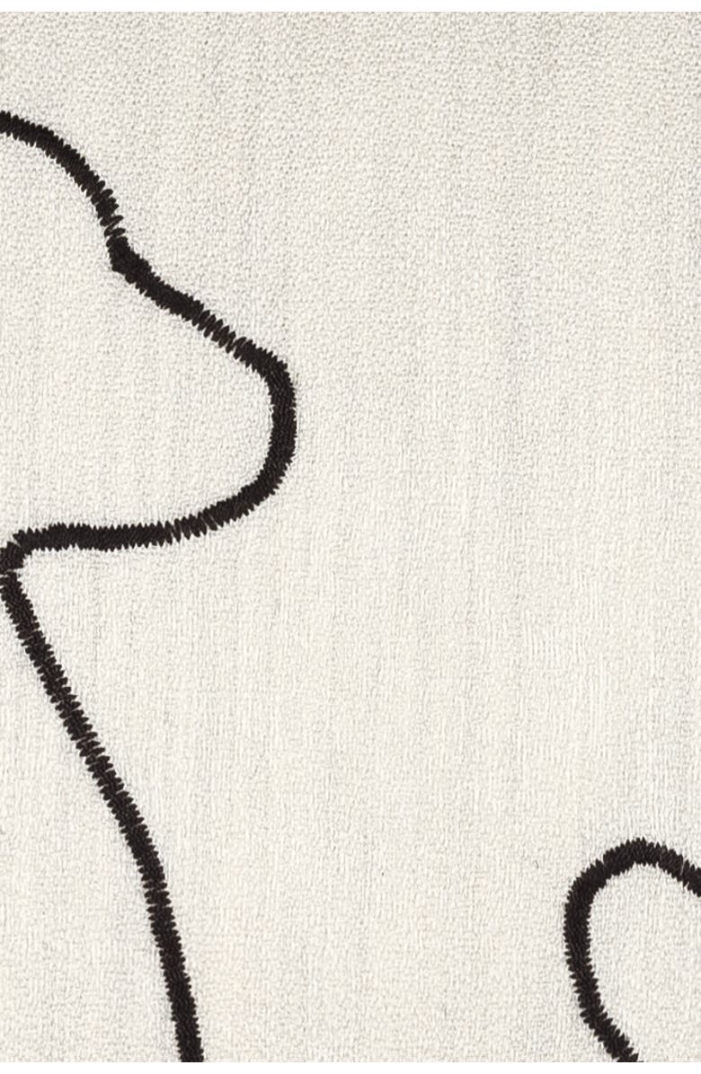 Elaine Smith Faithful Friends Hand Embroidered Indoor & Outdoor Woven Accent Pillow, Alternate, color, Friends