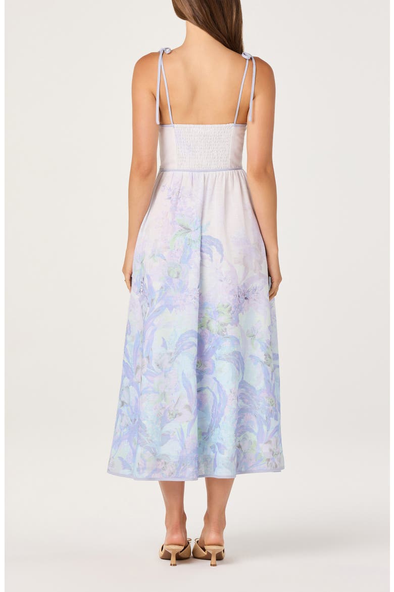 Dayana Sleeveless A-Line Dress, Alternate, color, PURPLE FLORAL