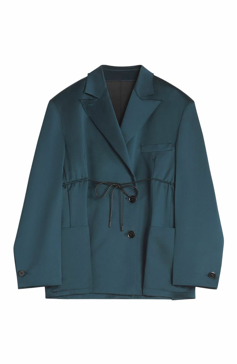 Lanvin OVERSIZED BELTED JACKET, Alternate, color, 