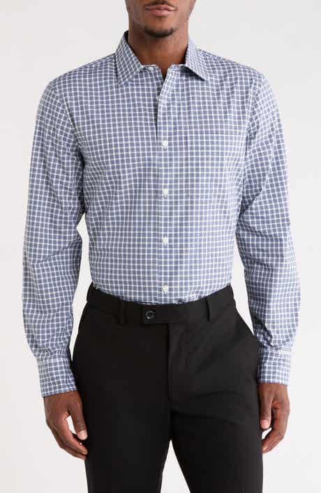 Plaid Cotton Poplin Button-Up Shirt