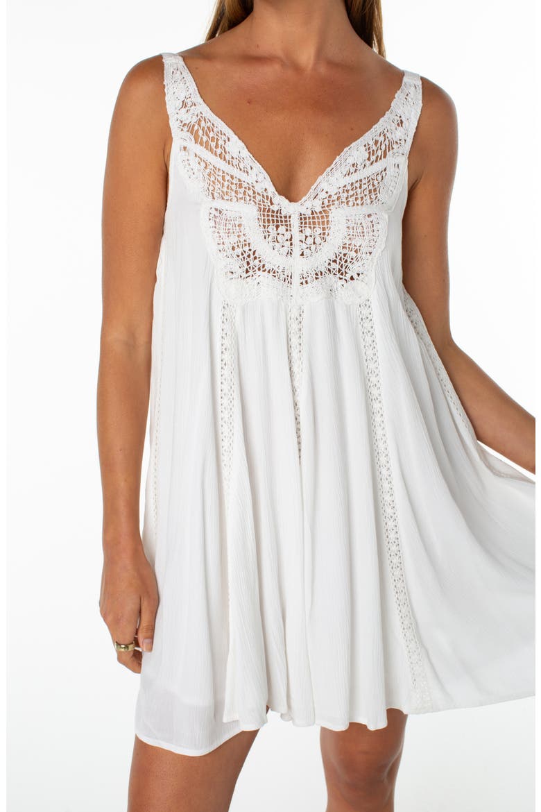 Sunswept Minidress, Alternate, color, CLOUD DANCER