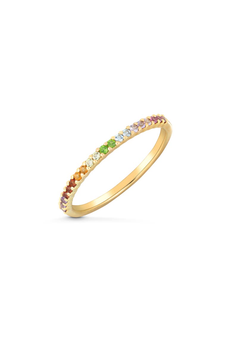 14K Yellow Gold Semiprecious Stone Stackable Band Ring, Main, color, 14KY