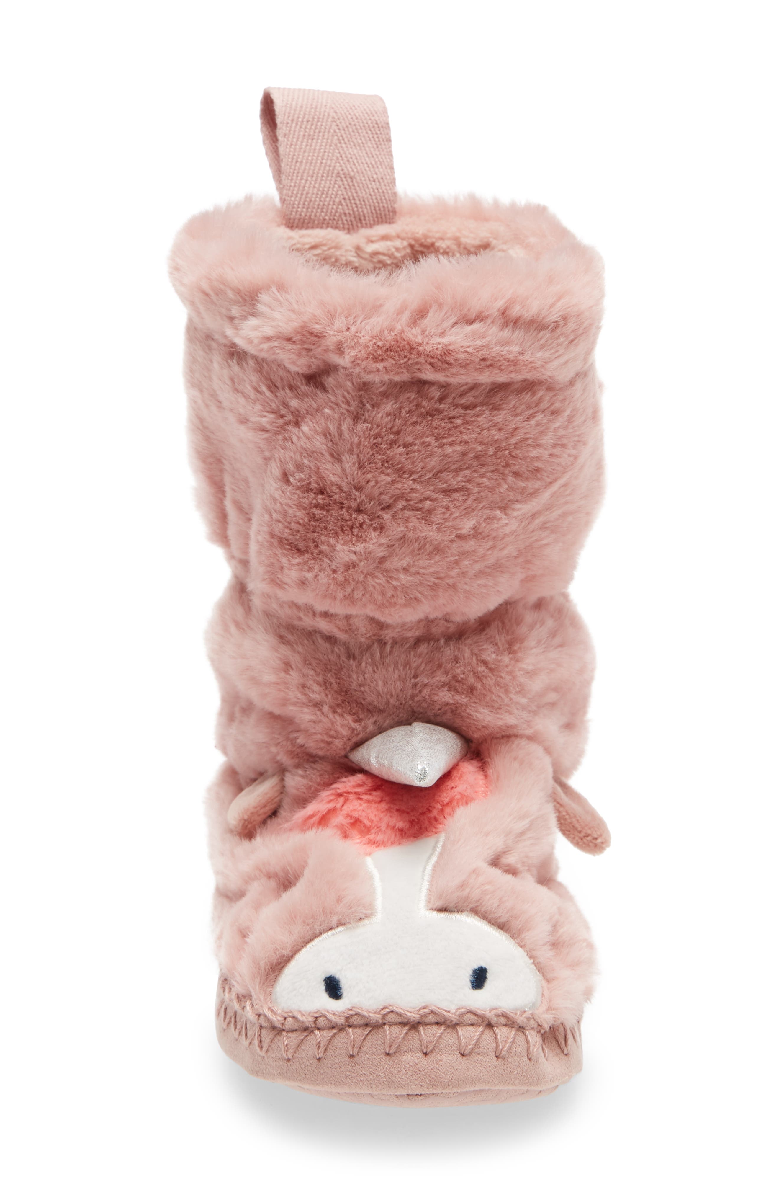 Fuzzy Slipper, Alternate, color, UNICORN
