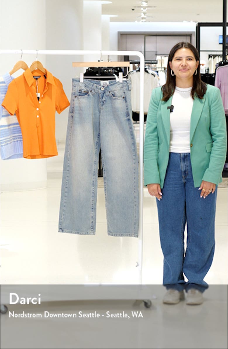 Kayla Low Rider Wide Leg Jeans, sales video thumbnail