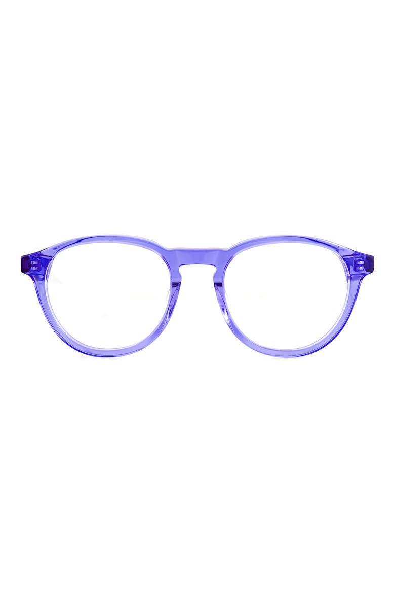 Albie 50mm Round Optical Frames, Main, color, BLUE