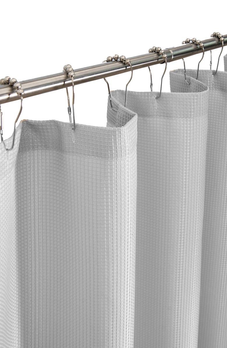 DAINTY HOME Hotel Collection Waffle Shower Curtain, Alternate, color, 