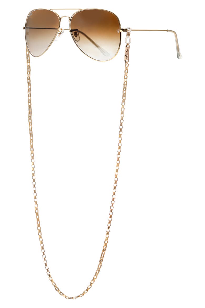 Rays Eyeglass Chain, Alternate, color, GOLD
