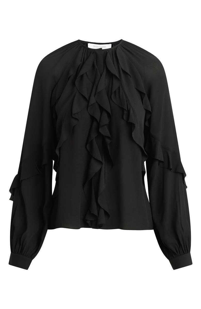 Favorite Daughter The Because of You Ruffle Top, Alternate, color, Black