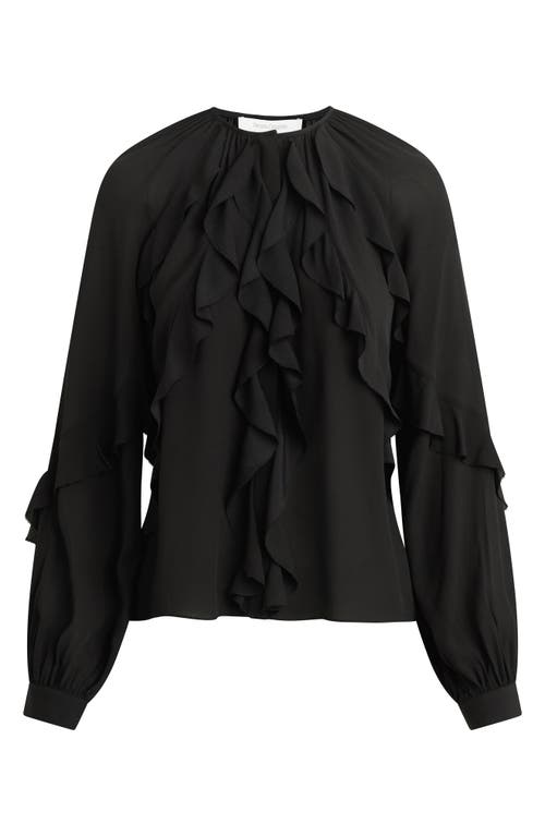Favorite Daughter The Because Of You Ruffle Top In Black