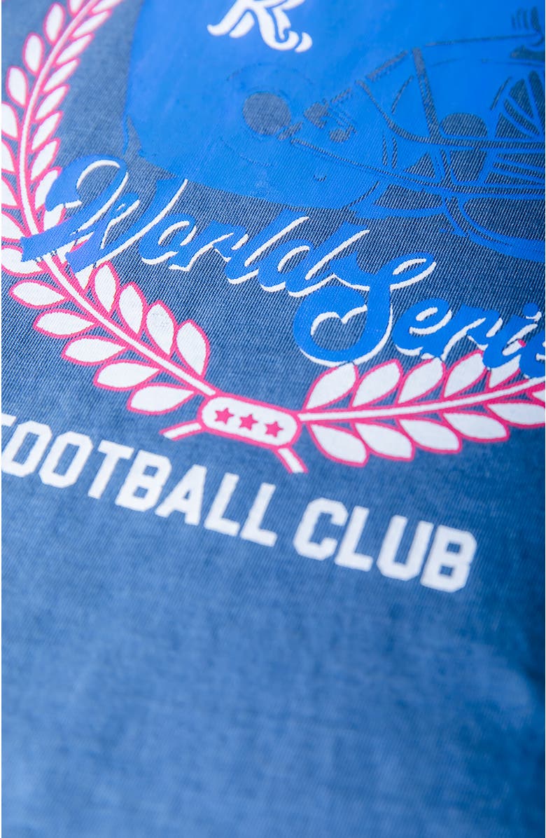 Colourful Rebel Champs 92 Washed Loosefit Tee, Alternate, color, Blue