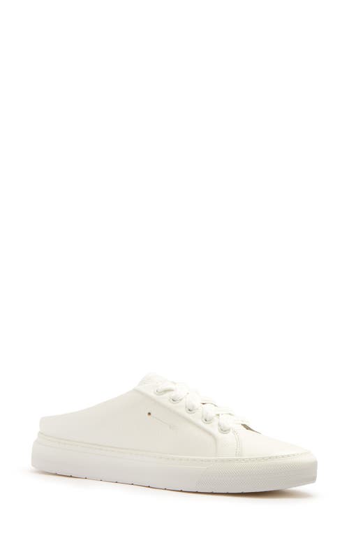 Frankie4 Lincoln Mule In White Tumbled