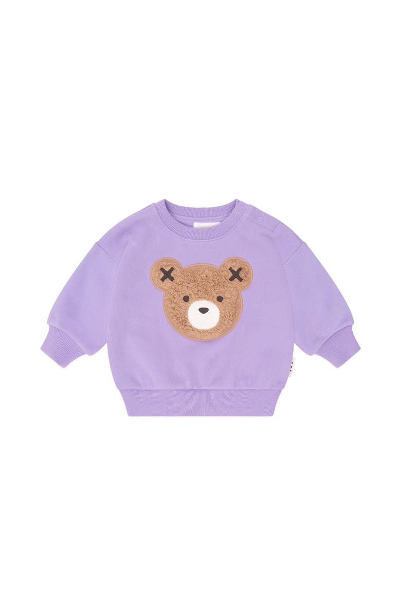 Huxbaby Furry Huxbear Sweatshirt Girls, Main, color, Violet