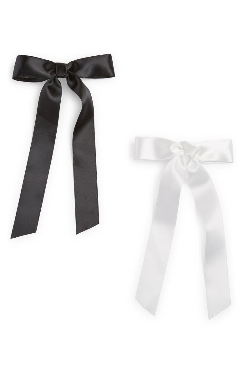 BP. Assorted 2-Pack Satin Hair Bows, Main, color,