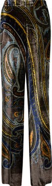 Etro Paisley Straight Leg Trousers