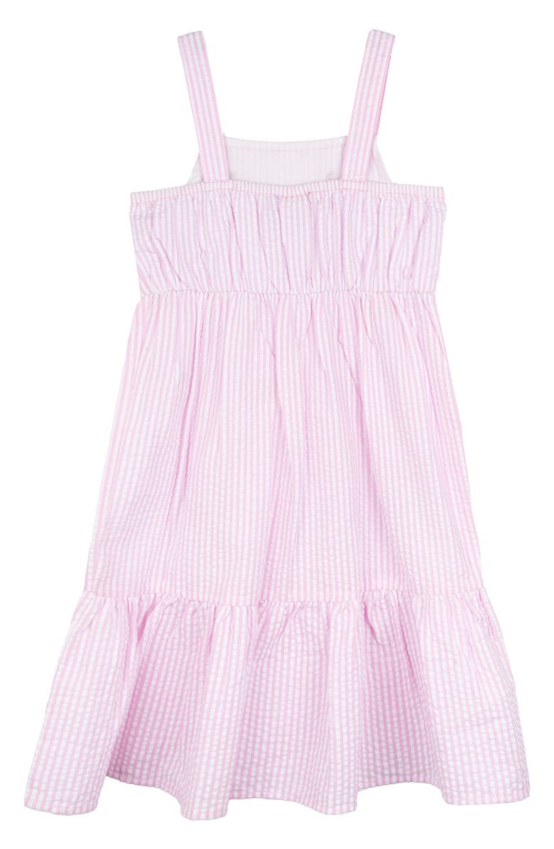 Rare Editions Kids' Flamingo Seersucker Dress & Crossbody Bag Set, Alternate, color, 