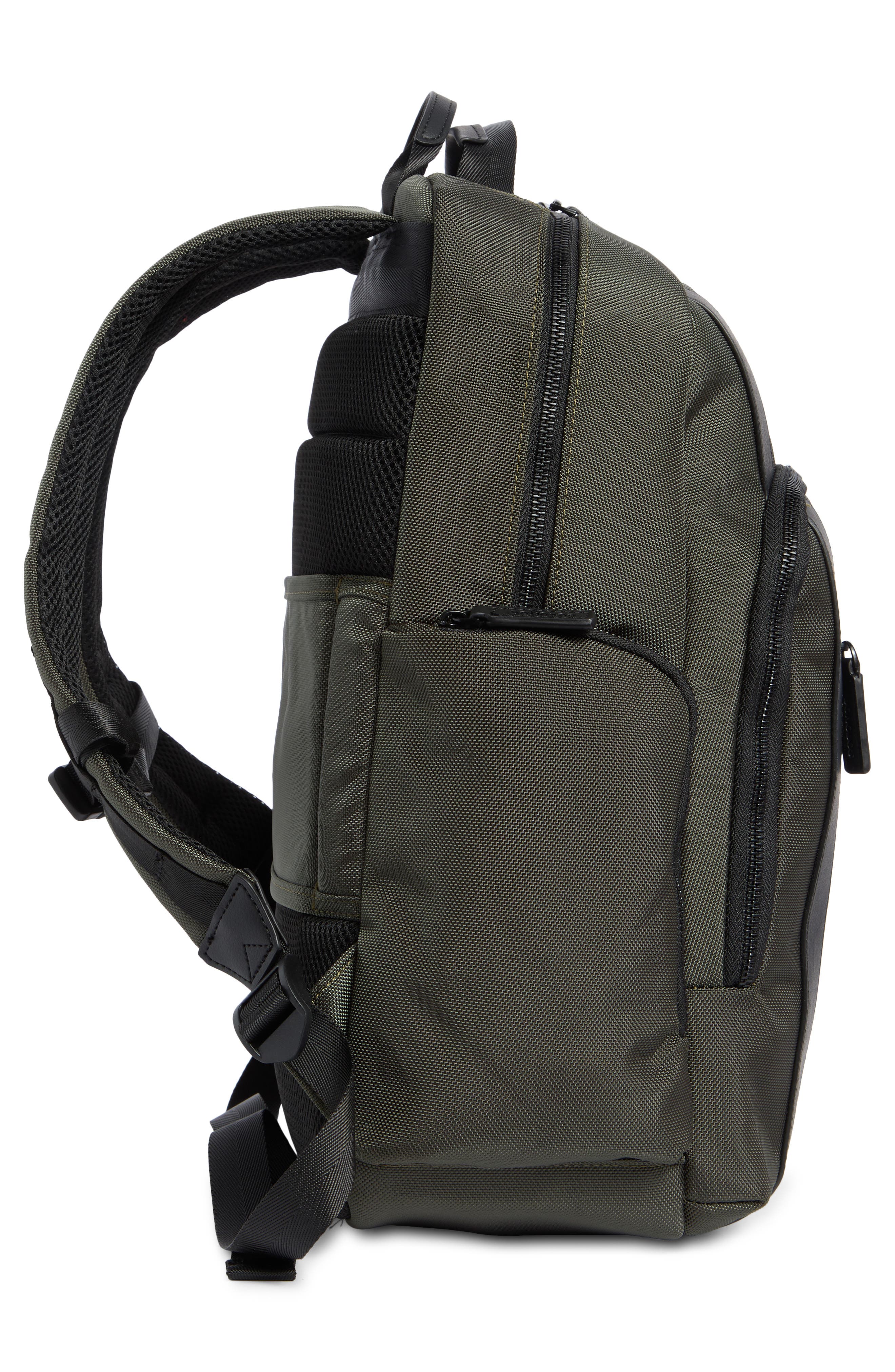 Ballistic Nylon Laptop Backpack, Alternate, color, OLIVE