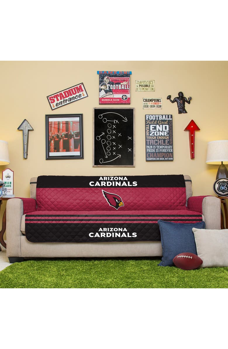 Pegasus Red Arizona Cardinals Sofa Protector, Main, color, Red