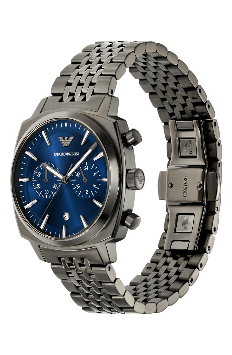 Emporio Armani Carlo Chronograph Bracelet Watch, 40mm, Alternate, color,