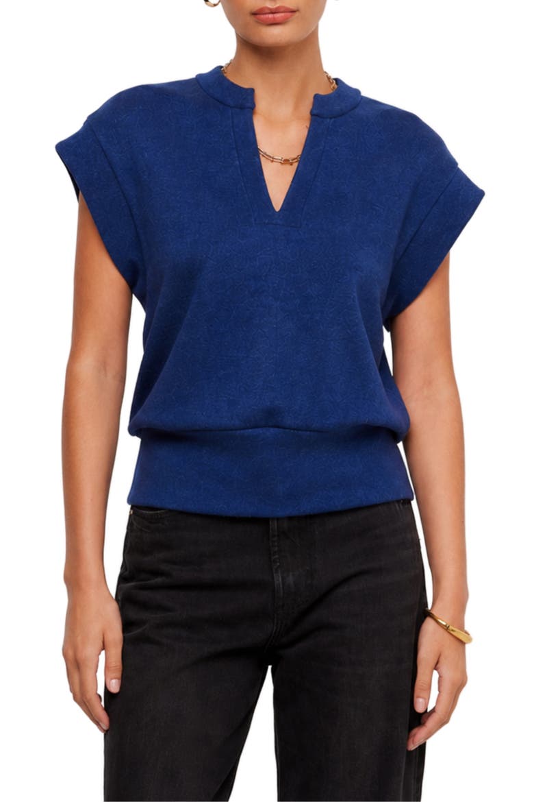 Morgan V-Neck Top, Main, color, BLUE