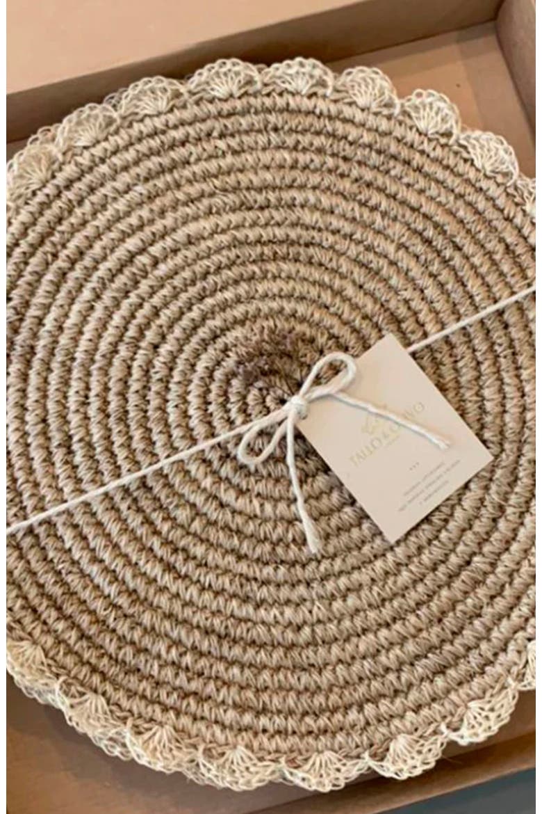 Margarita Placemat - Set of 4, Alternate, color, Brown