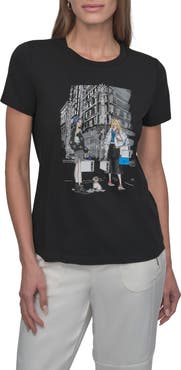 DKNY Flatiron Converstional Graphic T-Shirt