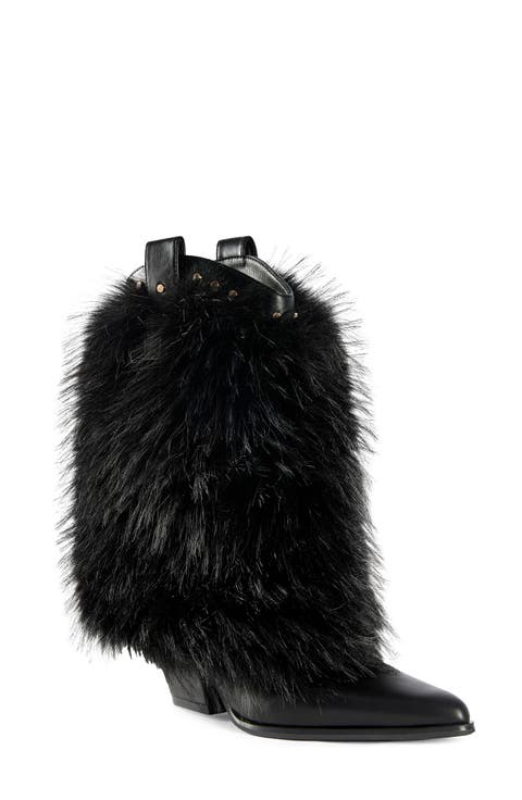 Violetta Faux Fur Western Boot