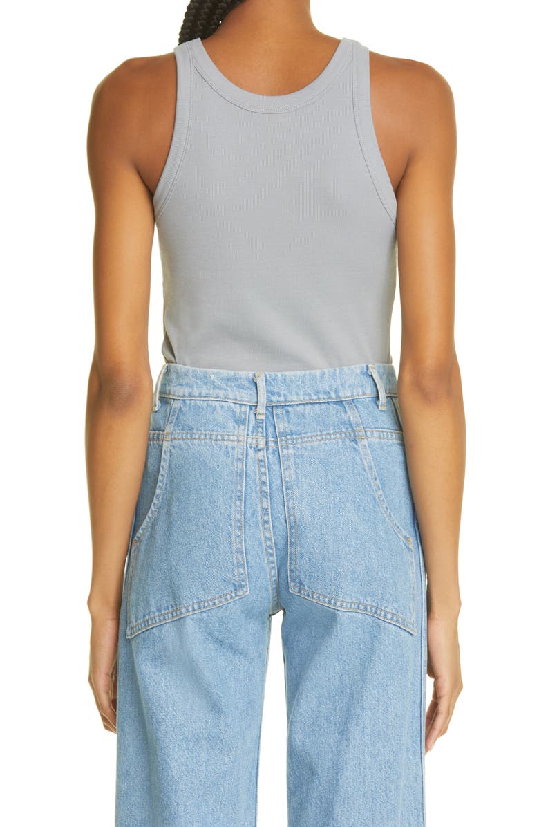 TOTEME Stretch Organic Cotton Rib Tank, Alternate, color, 