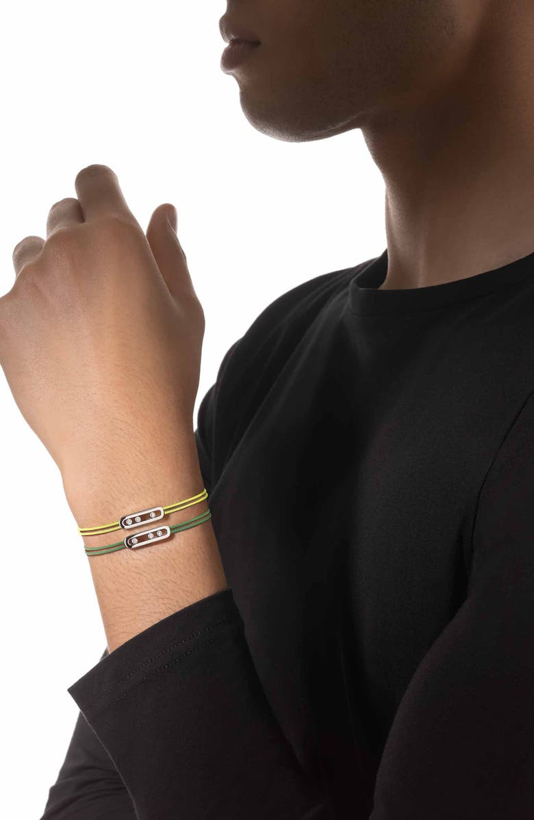 Messika Care Moving Diamond Friendship Bracelet, Alternate, color, White Gold