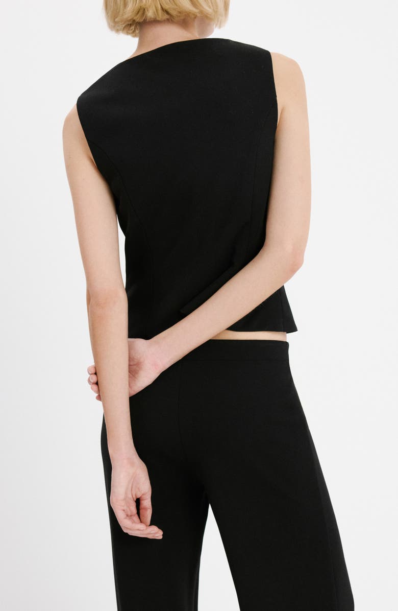 MANGO Suit Vest, Alternate, color, Black