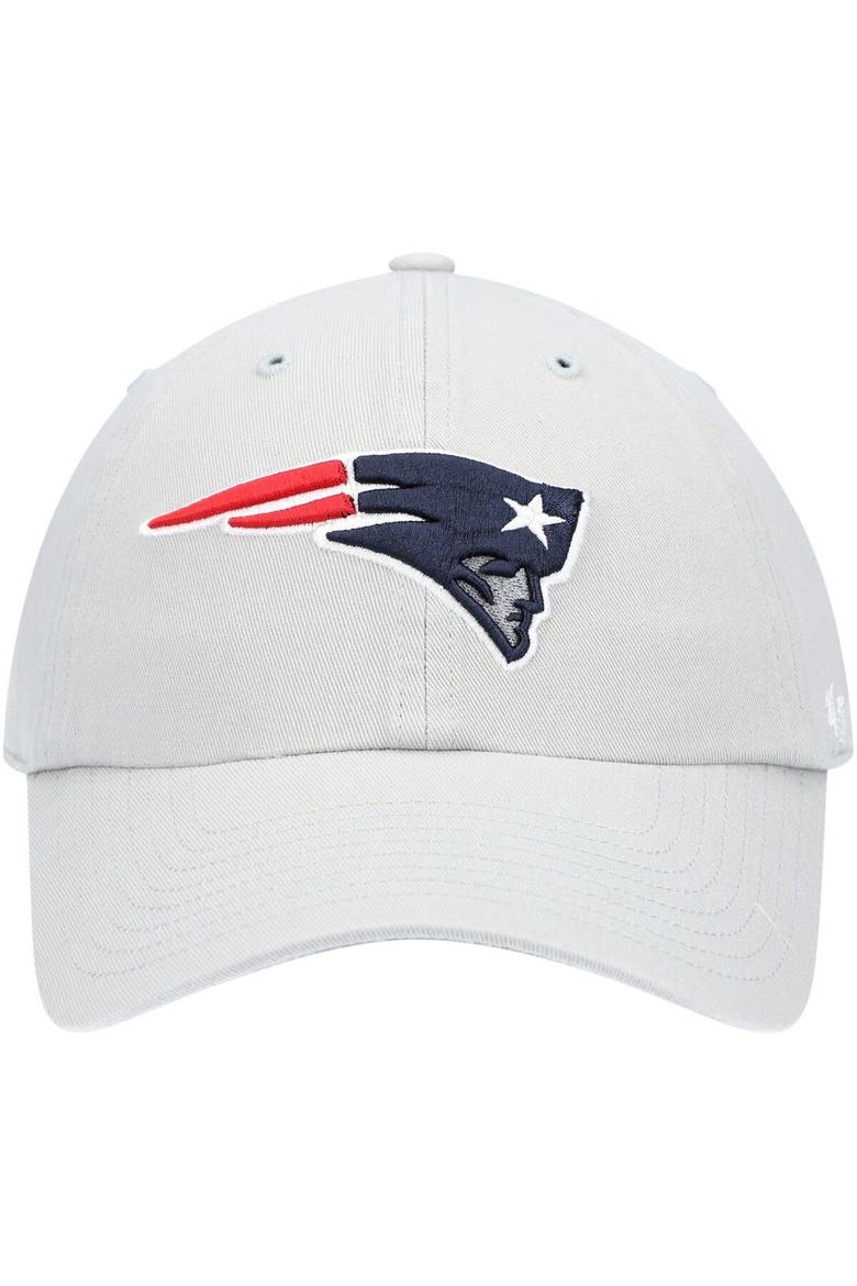 Men's '47 Gray New England Patriots Clean Up Adjustable Hat, Alternate, color, Gray