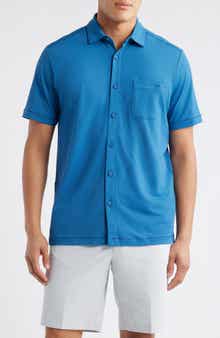 Costa Wave Short Sleeve Button-Up Shirt