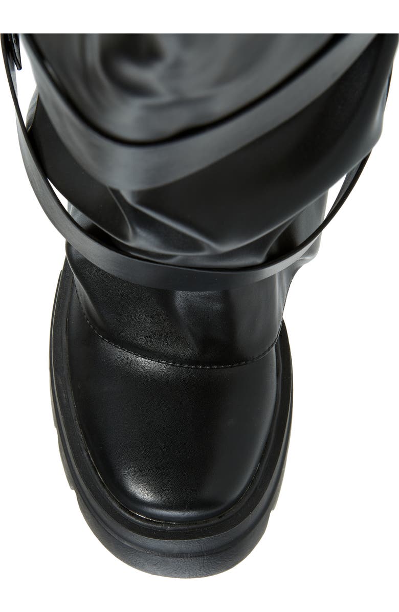 AZALEA WANG Charna Lug Sole Knee High Boot, Alternate, color,