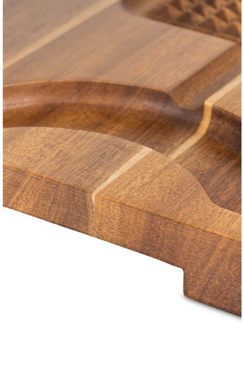 Acacia Carving Board With 3-Piece Carving Set, Alternate, color, NO COLOR